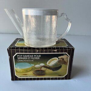 1980s Vintage Kitchen Tools Set: Separator, Strainer, Measuring Cup - Retro